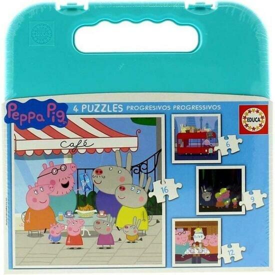 Image du produit Educa 18112 Παζλ 6-9-12-16τεμ. Παιδικό Peppa Pig (6 pièces)