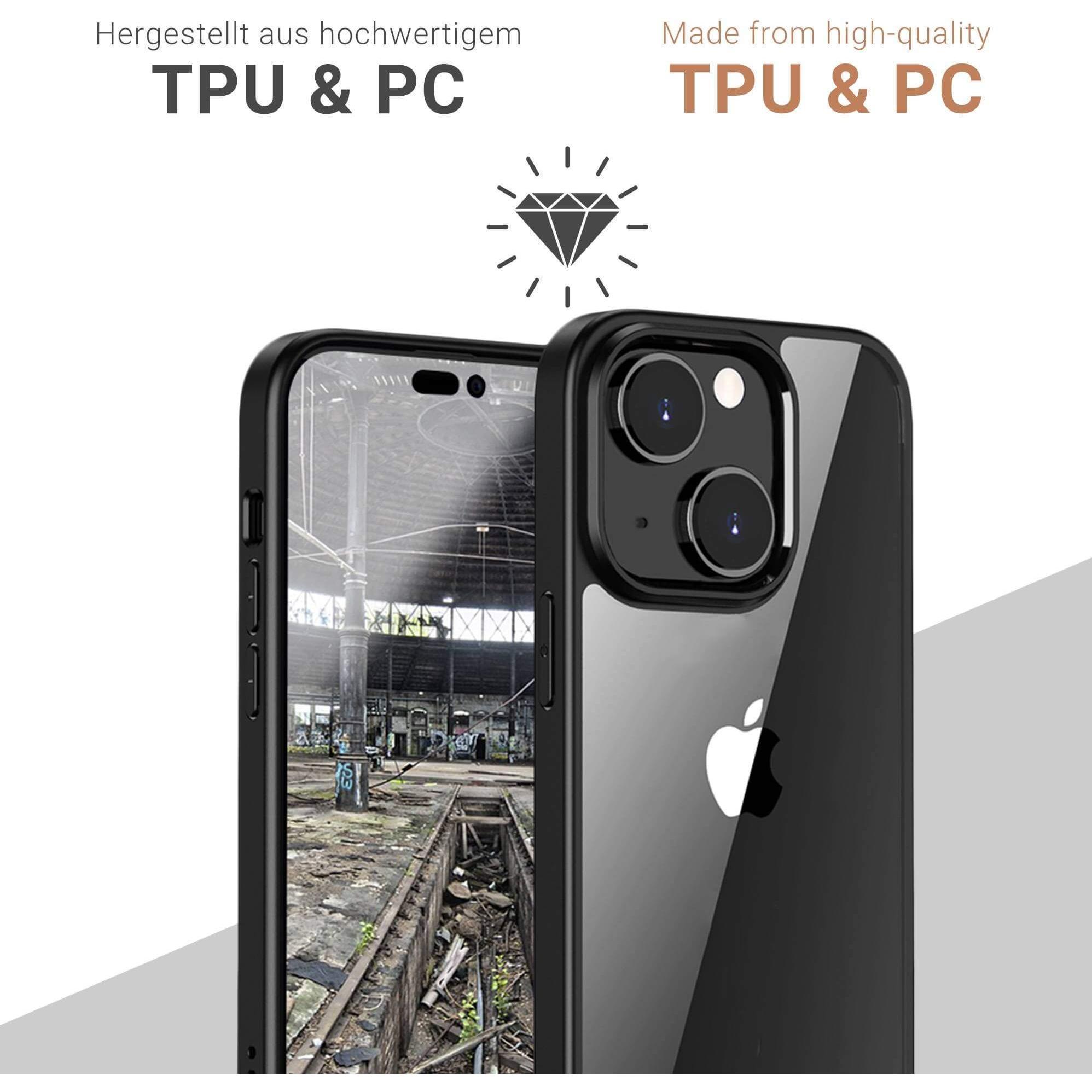 Thumbnail - JT Berlin BackCase Pankow Hybrid (Apple iPhone 13), Smartphone Hülle, Schwarz
