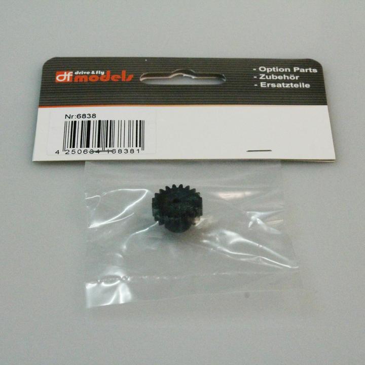 DF-Models Pignon moteur 20T (plastique) f. Combattant des dunes