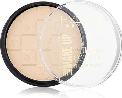 Eveline Art Makeup Anti-Shine Complex Pressed Powder Mattifying Mineral Custard From Silk 33