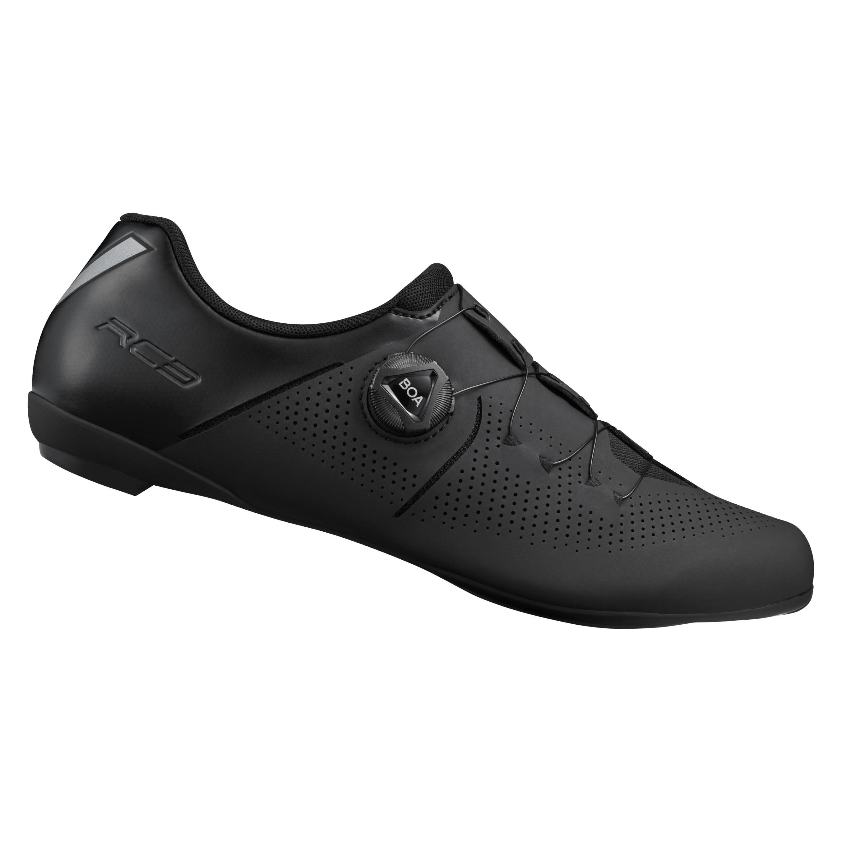 Shimano, Herren, Veloschuhe, Rennrad - Fahrradschuhe RC302, Schwarz (38), Schwarz