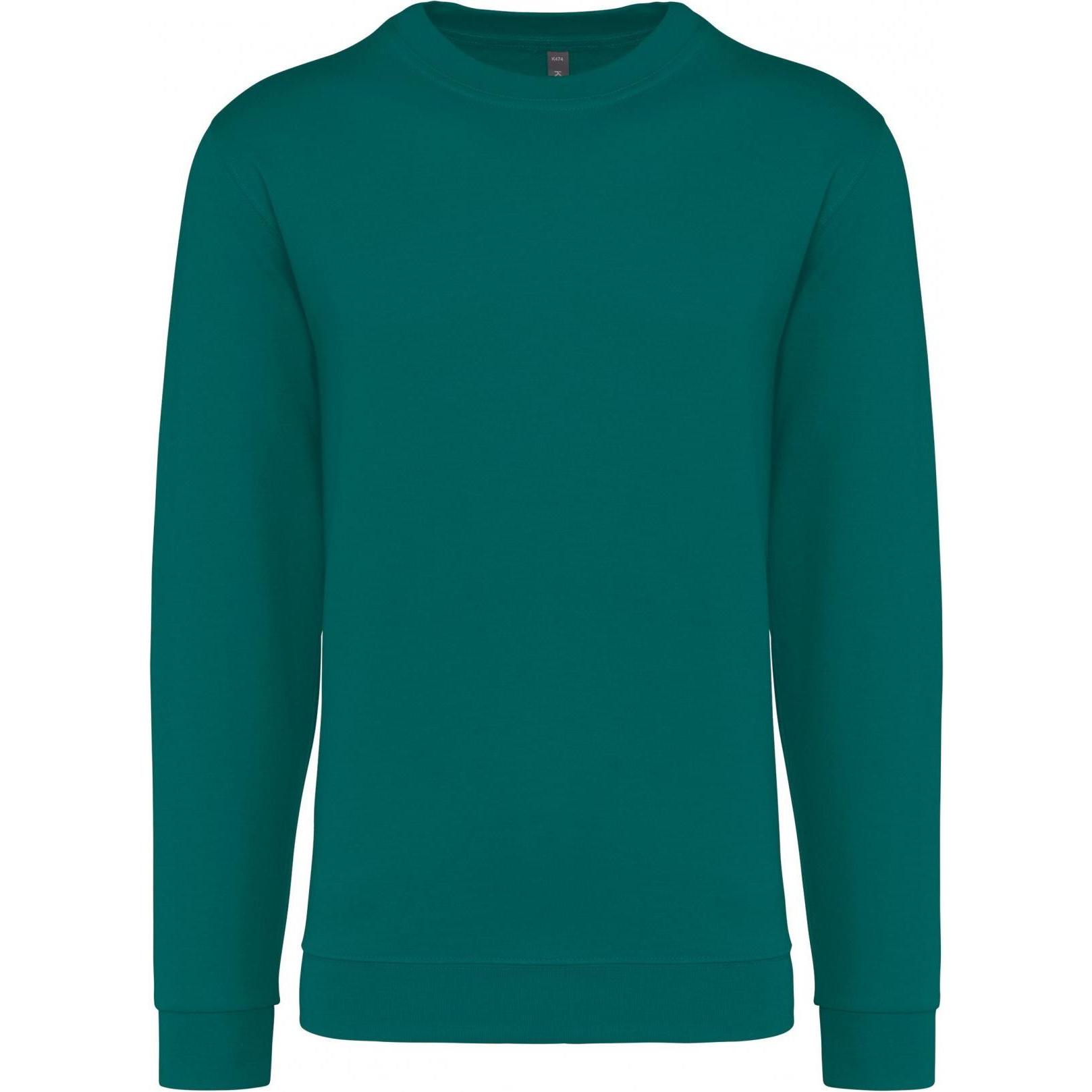 Kariban, Pullover, Sweatshirt mit Rundhalsausschnitt, Grün, (XXL)