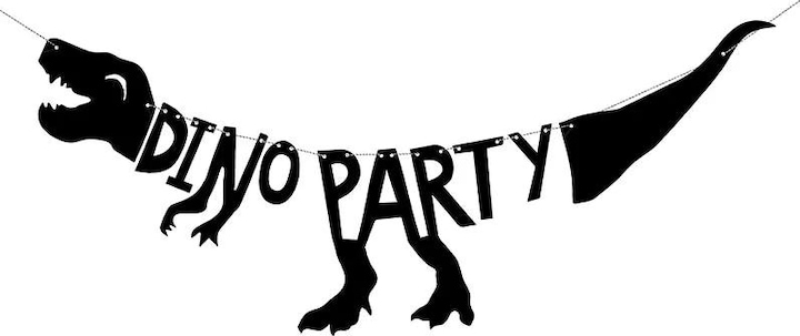 Produktbild Partydeco Dino Party Banner Geburtstagsdeko