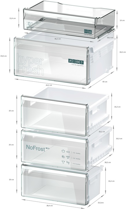 Actual product image Siemens KG39N2XAF Free-standing fridge-freezer combination (364 l)