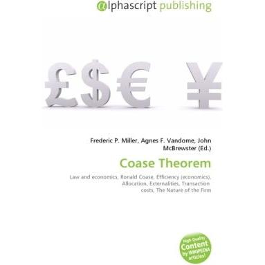 Coase Theorem, Fachbücher von Agnes F. Vandome, Frederic P. Miller, John McBrewster