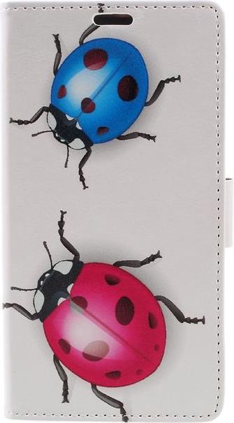 Produktbild MU Style Case aus Leder mit farbige Marienkäfer (Blackberry DTEK60)