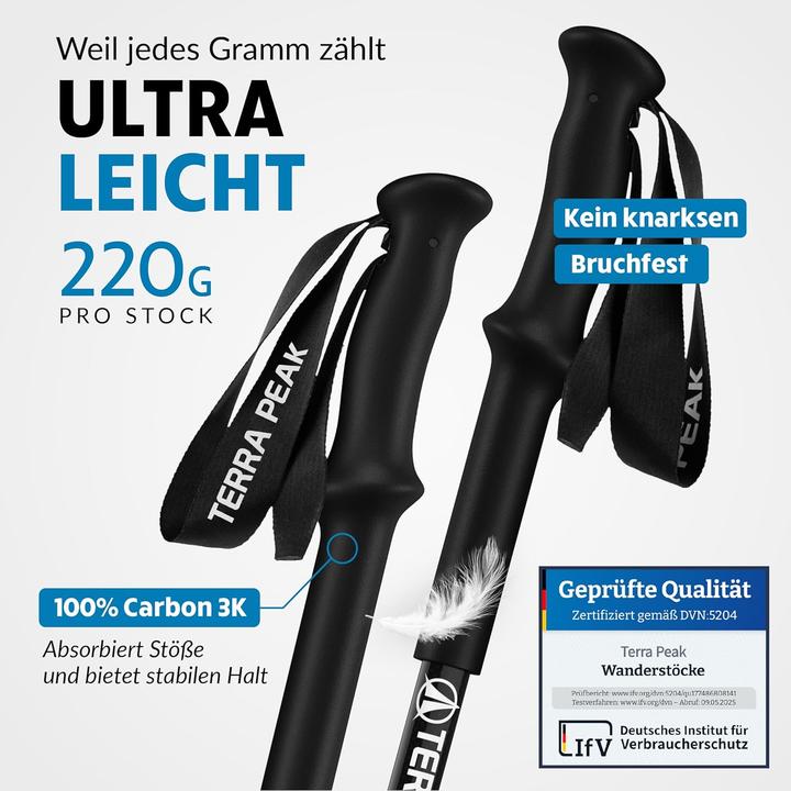 Produktbild Terra Peak Teleskop-Wanderstöcke