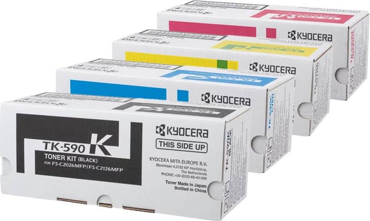 Produktbild Kyocera Original TK-590 SET Set mit allen vier Farben (M, Y, BK, C)