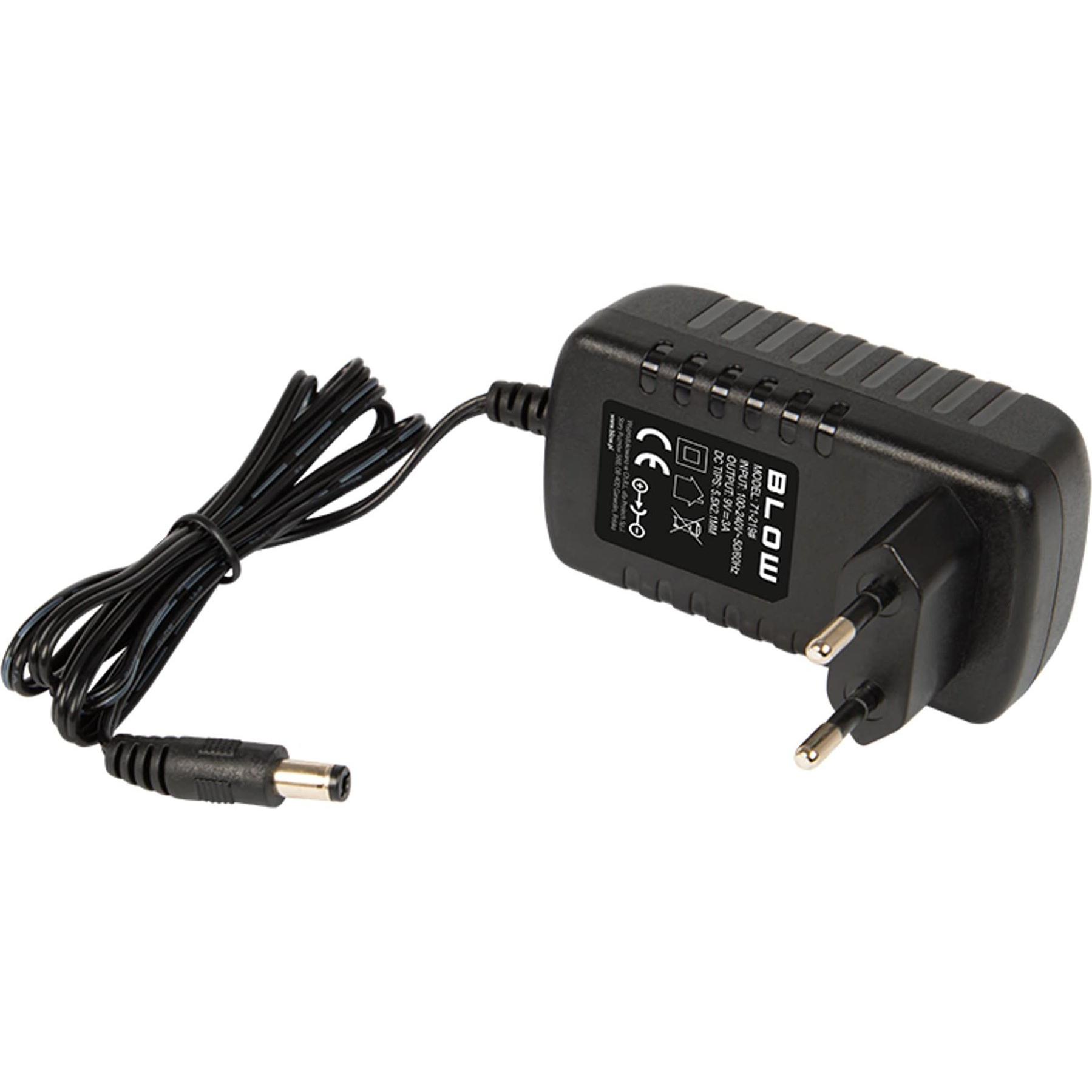 Blow Alimentatore a impulsi 9V 3000mA DC 2,1x5,5, Cavo di alimentazione
