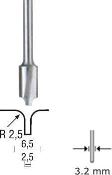 Produktbild Proxxon Nutkantenformfräser
