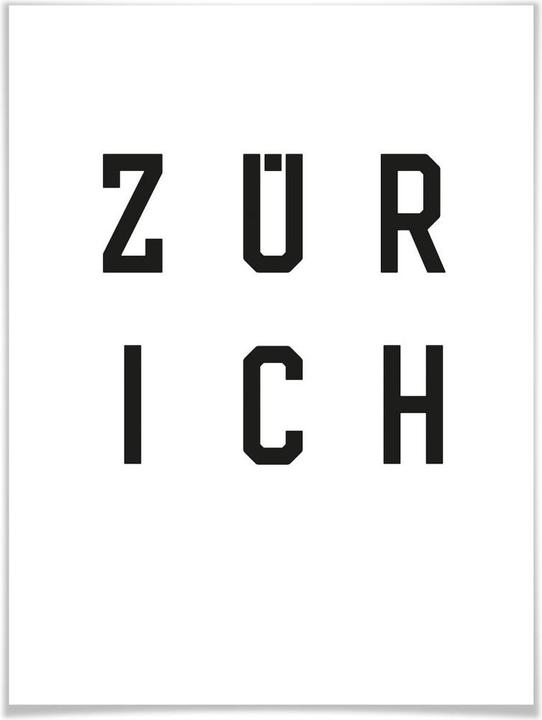 Actual product image Trenddeko Typography Zurich (50 x 60 cm)