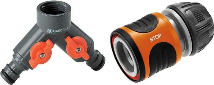 Actual product image Gardena Two-way valve (2 way distributor, Tap adaptor, Multi-coupling, 33.30 mm)