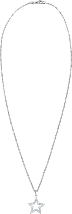Produktbild Elli mit Stern-Anhänger verziert mit Kristallen (Sterling Silber, 45 cm)