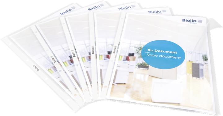 Immagine prodotto Biella Buste per documenti A4, lisce, a 4 fori (A4, 10 x)