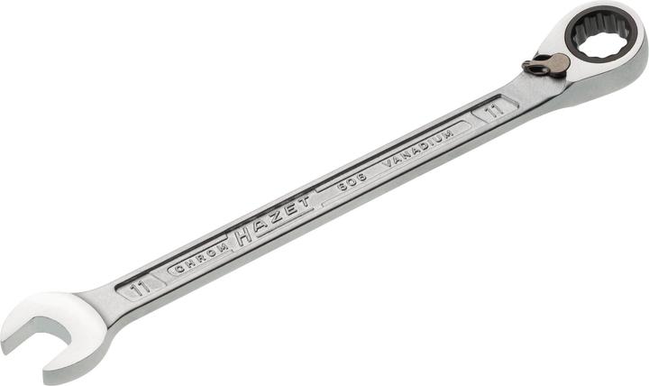 Actual product image HAZET Ratcheting combination wrench 606-11 ∙ Outside 12-point traction profile ∙ 11 mm (11 mm)