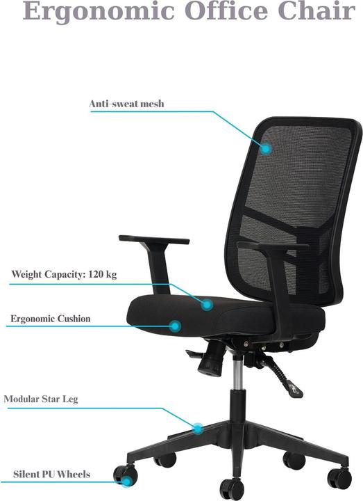 Image du produit Kalune Design Leto Black Office Chair