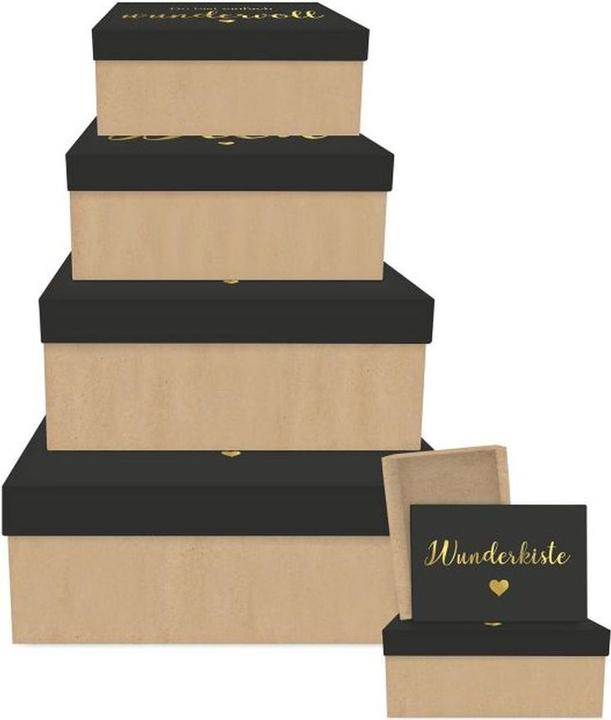 Actual product image Braun + Company Cardboard box 6 he favourite things (Gift bag, 1 x)