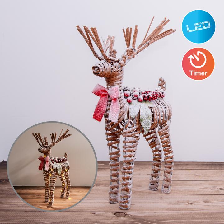 Image du produit Näve Décoration de Noël à LED Renne