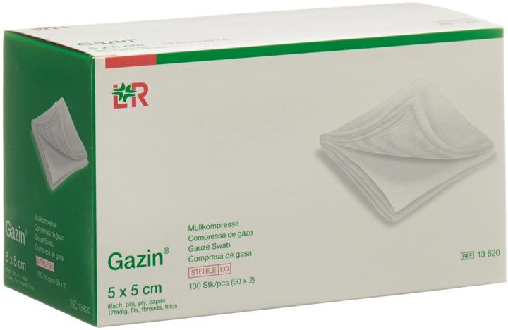 Image du produit Gazin Mullkompresse 5x5cm 8fach steril