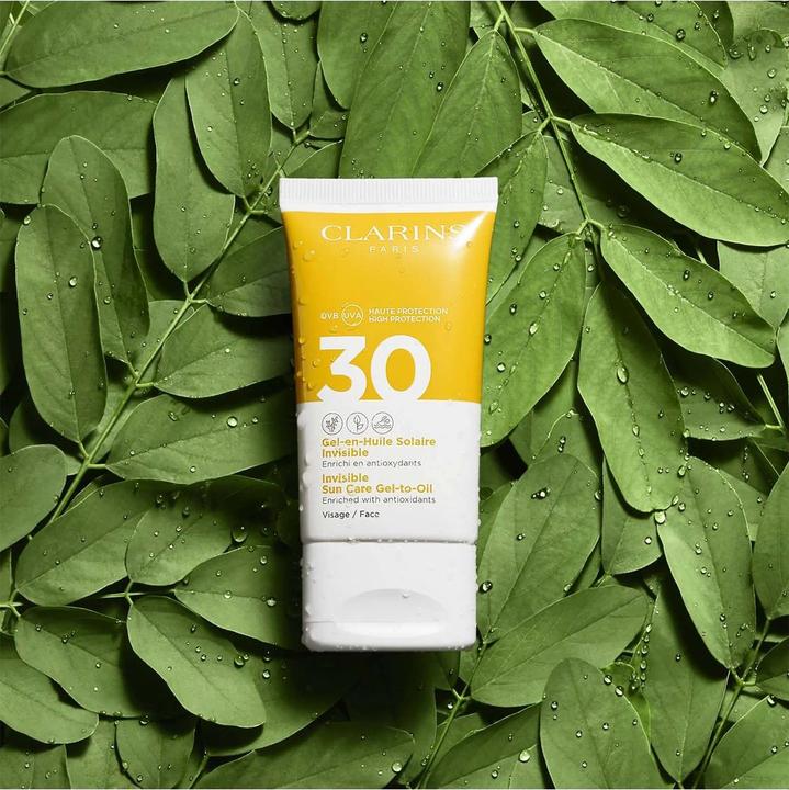 Immagine prodotto Clarins Sole - Gel-en-Huile Solaire Invisible Visage SPF30 (Crema solare viso, SPF 30, 50 ml, 72 g)