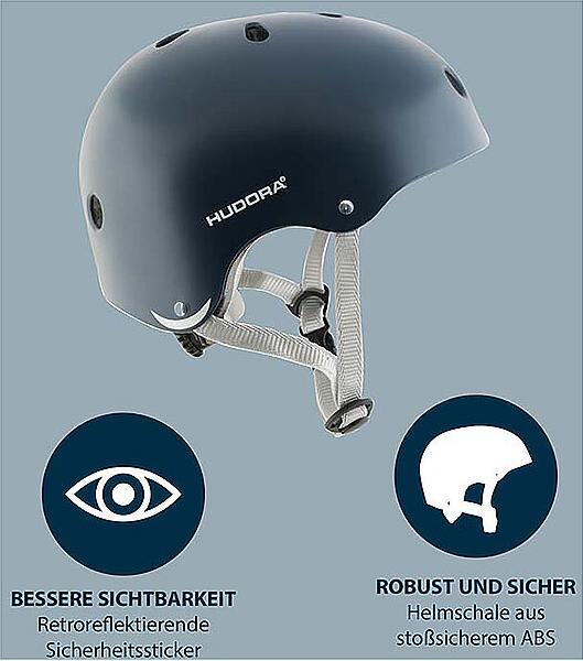 Produktbild Hudora Skatehelm - Midnight M (56-60) (60 cm)