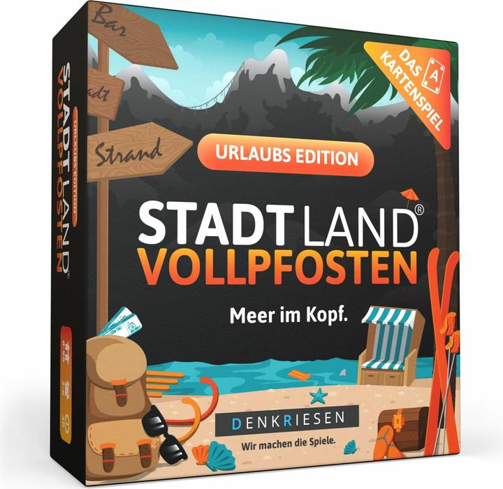 Image du produit Denkriesen Stad Land Vollpfosten - Jeu de cartes Édition Vacances (f) (Allemand, 3 - 6 Joueur)