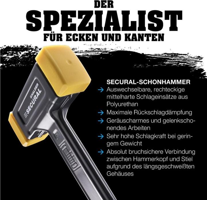 Actual product image Halder SECURAL soft-face hammer (1000 g)