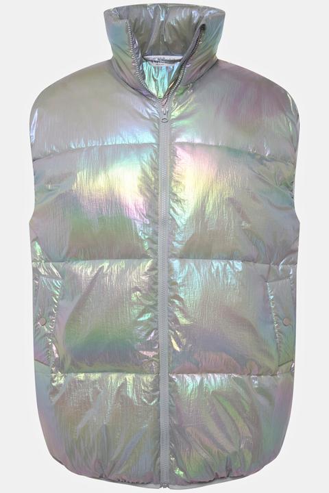 Actual product image Studio Untold Holographic Quilted Vest (54)