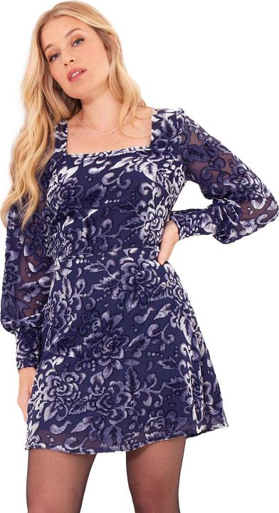 Immagine prodotto Joe Browns Floral Devoré Voluminous Sleeve Mini Dress (44)