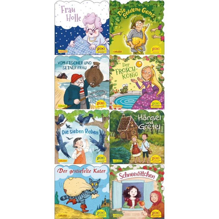 Pixi-8er-Set 293: Pixis liebste Märchen (8x1 Exemplar), 8 Teile, Libro per bambini di Vari