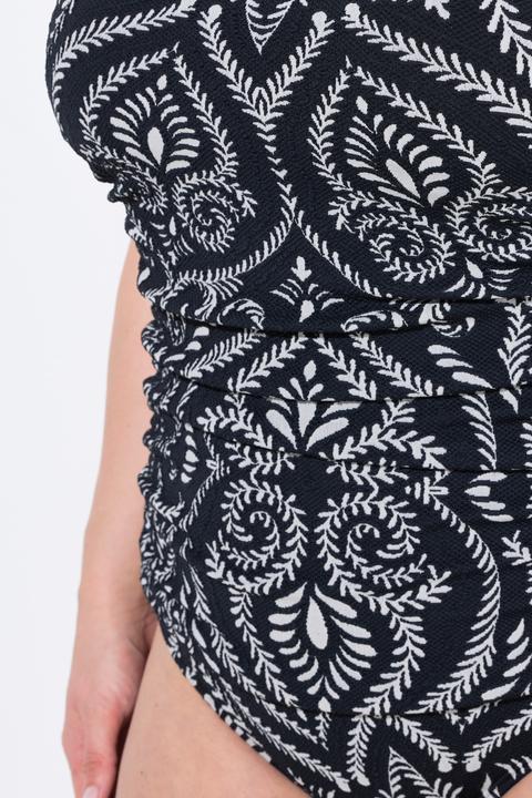 Produktbild Ulla Popken Badeanzug, Paisley, Raffung, Softcups (48)