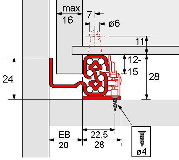 Produktbild Hettich Vollauszüge QUADRO 30 V6 BM Silent System