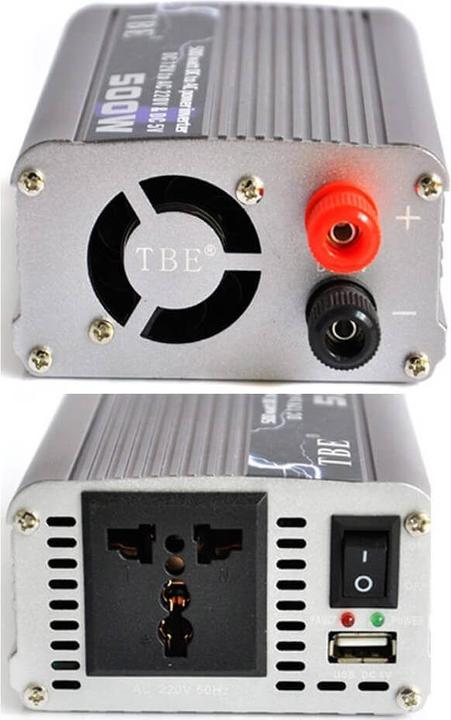 Actual product image Autosolar 500W Inverter 12V-DC to 230V-AC