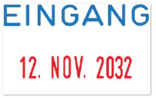 Actual product image Colop MINI-DATER - with text