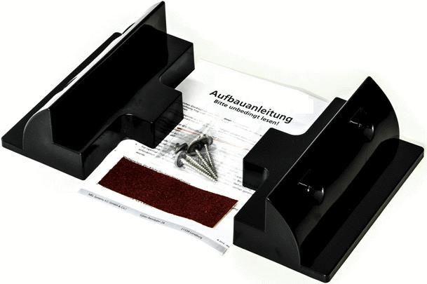 Actual product image Autosolar Solar panel connector for motorhome ABS plastic black (Solar system mounting material)