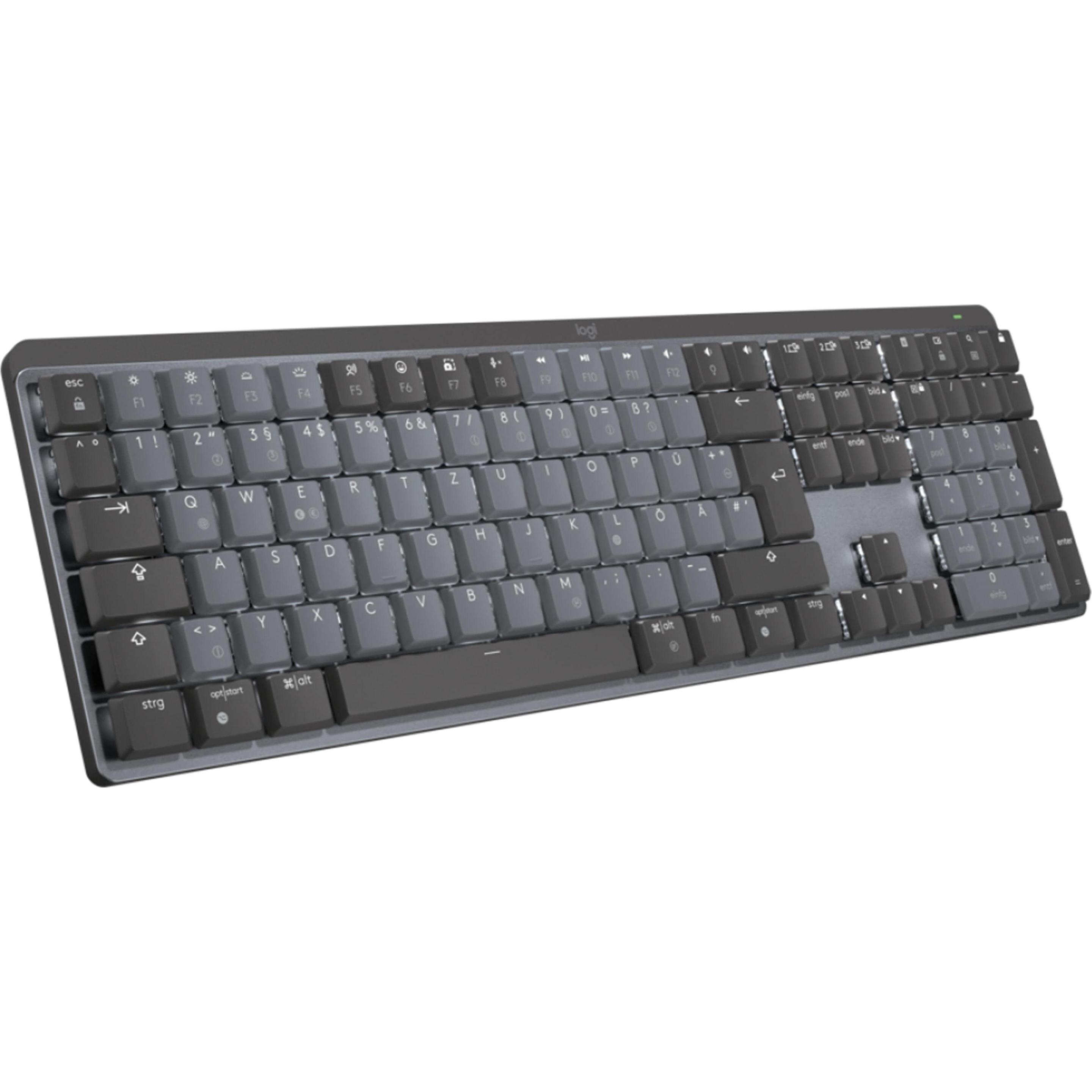 Thumbnail - Logitech MX Mechanical (DE, Kabellos), Tastatur, Grau