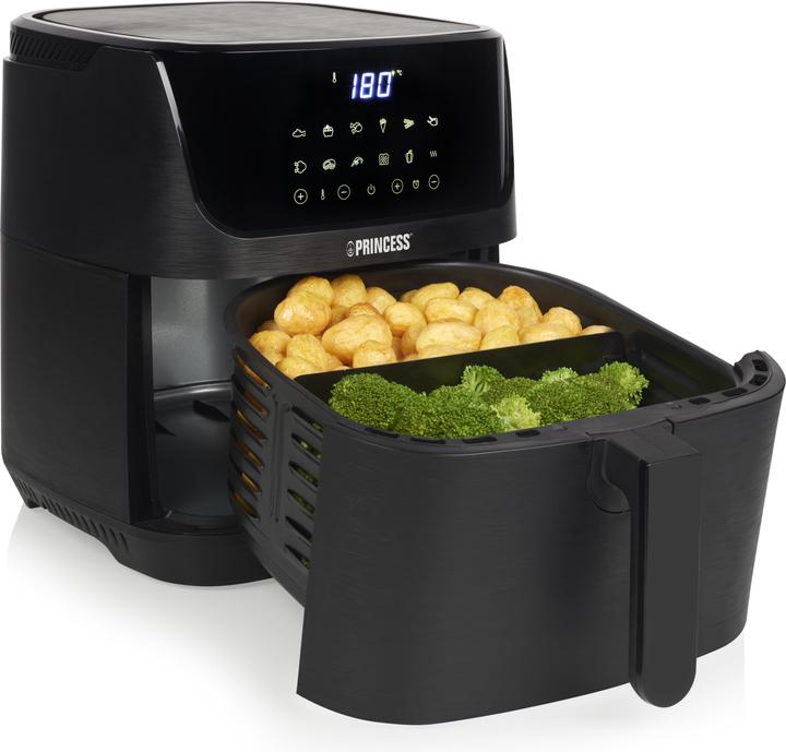 Immagine prodotto Princess Friggitrice digitale ad aria calda da 6,5 l con parete divisoria
