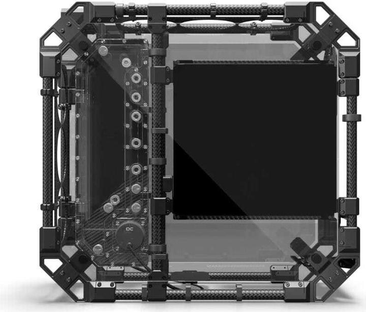 Actual product image Alphacool GHE Apex Pro Skeleton Carbon Housing (ATX, ITX, mATX)