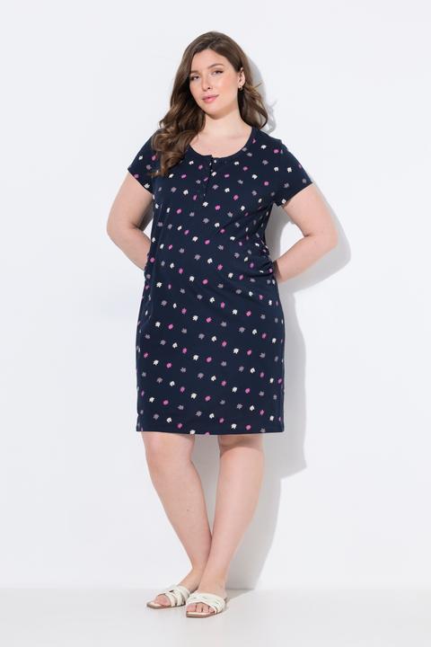 Produktbild Ulla Popken Bellieva-Jerseykleid, Raffung, Halbarm (60)