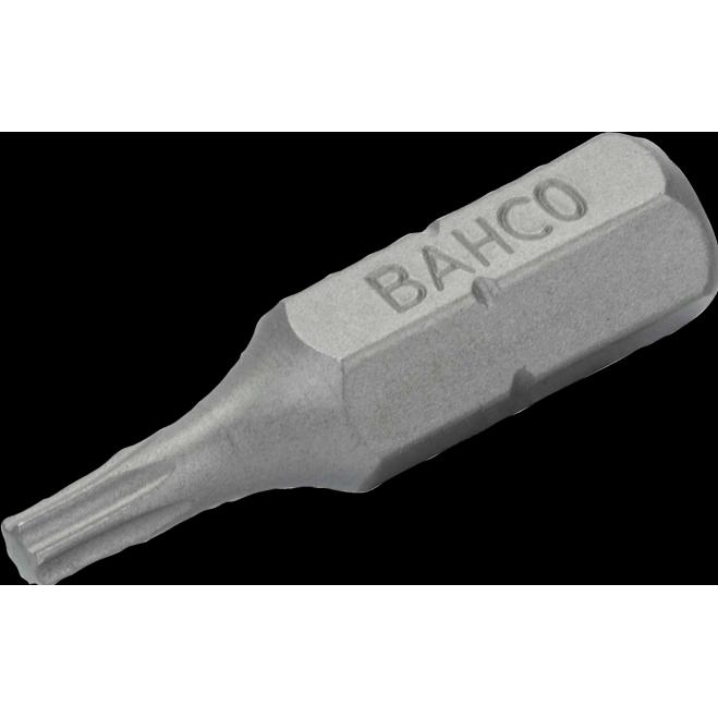 Bahco, Schraubenzieher, 1/4"-Standard-Bit für TORX-T25-Schrauben 25 mm - 30 Stk. pro Kunststoffbox (Pin-torx)