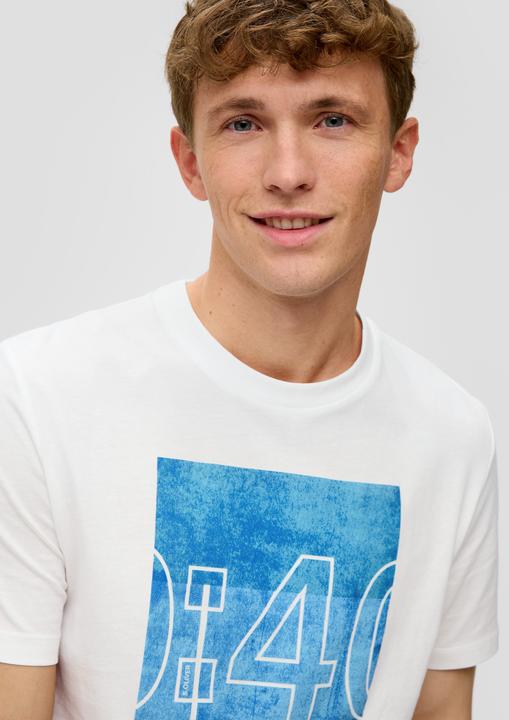 Produktbild s.Oliver T-Shirt Jerseyshirt mit Artwork (S)