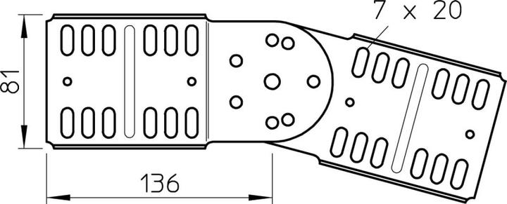 Produktbild OBO Bettermann OBO BETT. Gelenkverbinder SH 85mm RGV 85 FT (Kabel Zubehör)