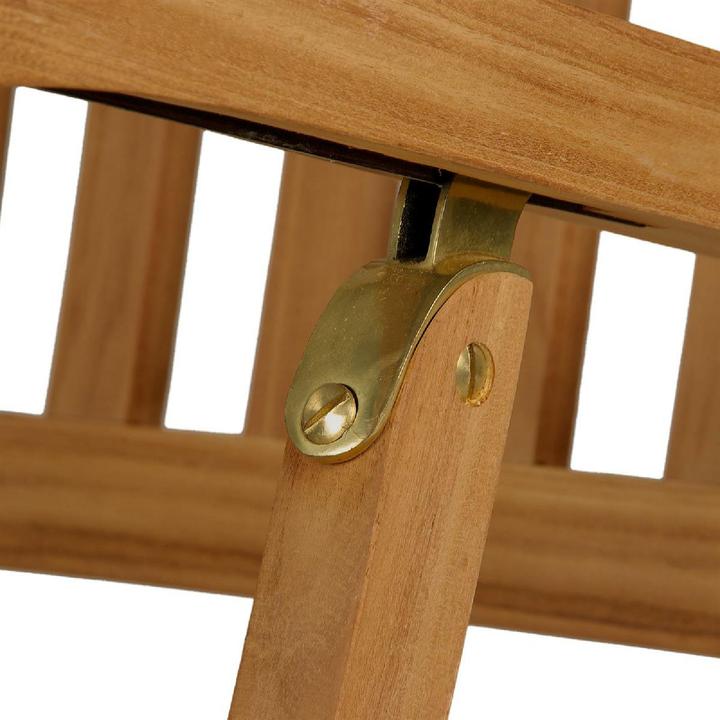Actual product image VCM Liegestuhl Deckchair "Florentine" Steamer Teakholz behandelt (160 cm)