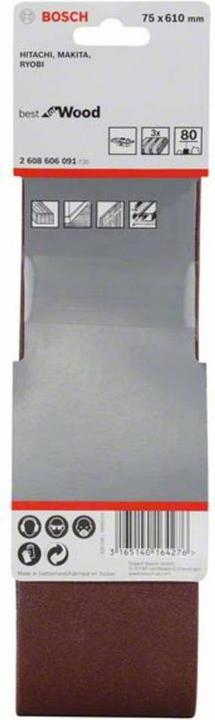 Productafbeelding Bosch Professional Zubehör Schuurband korrel 80 (L x B) (80)