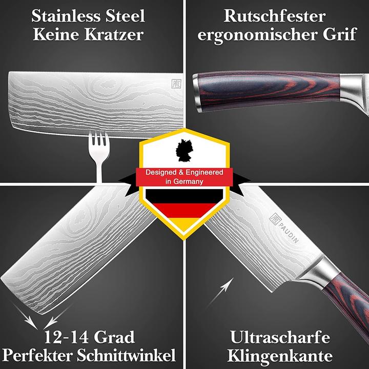 Produktbild Paudin Nariki Hackmesser, 17cm (17 cm)