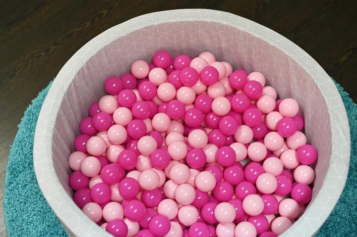 Actual product image Knorrtoys Ball pool soft - "Grey" - 300 balls soft pink