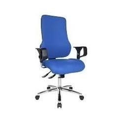 Topstar, Bürostuhl, Bürostuhl Sitness 55, SD69X L56 blau, chrom Stoff