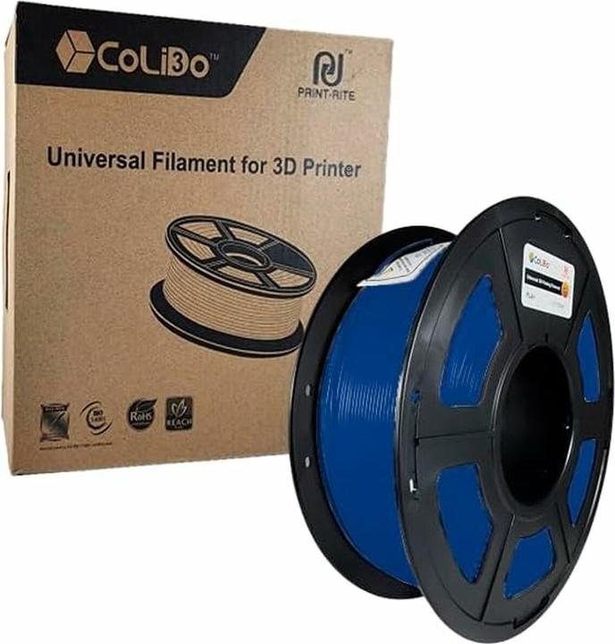 Image du produit CoLiDo Filament 3D PLA Bleu 1.75mm Diameter, 1KG (PLA+ LECTURE, 1.75 mm, 1000 g, Bleu)