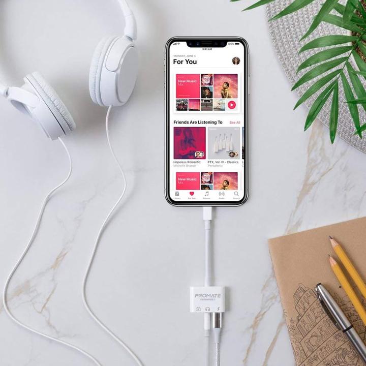 Actual product image ProMate MediaBridge-i 3 in 1 Media Hub (N connection, USB 3.0, 3.5mm socket, USB Type C)
