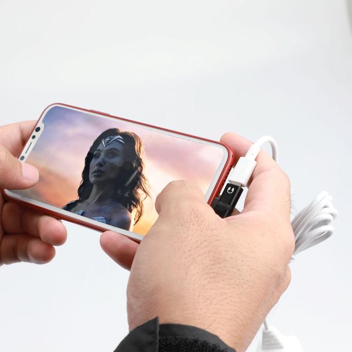 Image du produit ProMate iHinge-LT-Black Adaptateur Lightning 2 en 1 (Lightning, Lightning)